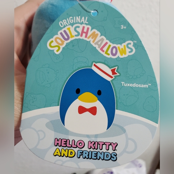 NWT Tuxedosam, Hello Kitty Squishmallows Clip - Picture 4 of 6